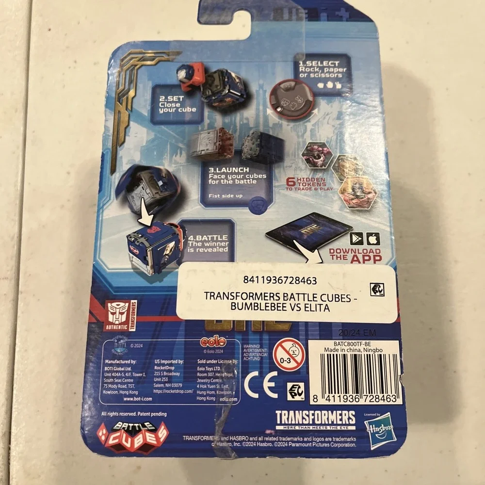 Transformers ONE‎ Battle Cubes Battle Set Bumblebee Vs Elita New